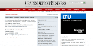 BB Listed in Crain's Detroit Business