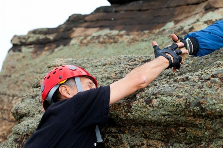 Rock climbing